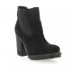 Exit Boots cuir velours noir