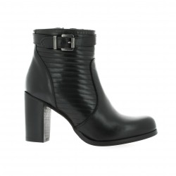 Crasto Boots cuir noir