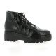 Benoite c Boots cuir python noir