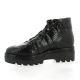 Benoite c Boots cuir python noir