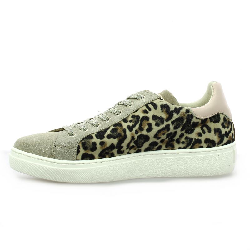 basket reqins femme leopard