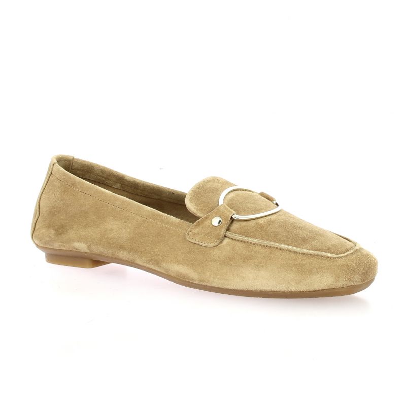 Reqins Chaussures Cuir Velours Camel Naturel Mocassins Hansel