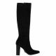 Vidi studio Bottes cuir velours noir