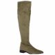 Pao Bottes cuir velours taupe