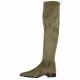 Pao Bottes cuir velours taupe