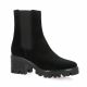 Pao Boots cuir velours noir