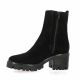 Pao Boots cuir velours noir