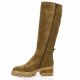 Pao Bottes cuir velours camel