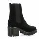 Pao Boots cuir velours noir