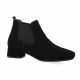 Reqins Boots cuir velours noir