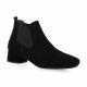 Reqins Boots cuir velours noir