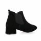 Reqins Boots cuir velours noir