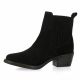 So send Boots cuir velours noir