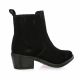 So send Boots cuir velours noir