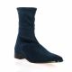 Pao boots cuir velours marine