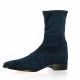 Pao boots cuir velours marine