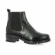 So send Boots cuir noir