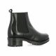 So send Boots cuir noir