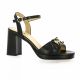 Pao Nu pieds cuir noir