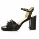 Pao Nu pieds cuir noir