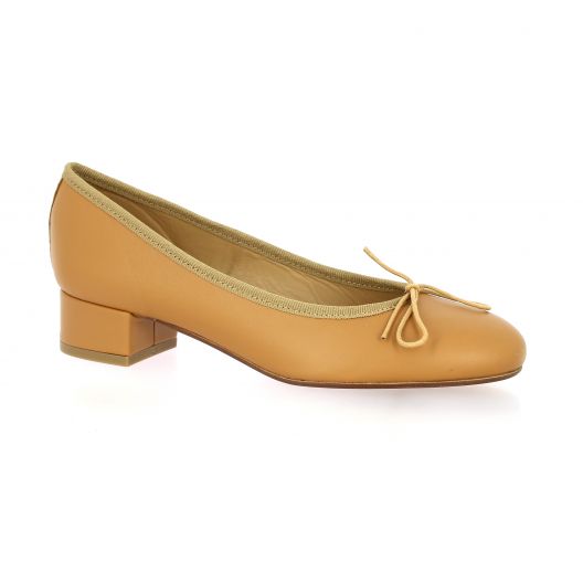 Gianni crasto Ballerines cuir cognac