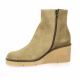 Patricia miller Boots cuir velours taupe