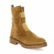 Reqins Boots cuir velours camel