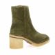 Alpe Boots cuir velours kaki