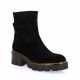 Pao Boots cuir velours noir