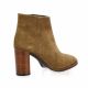 Pao Boots cuir velours camel