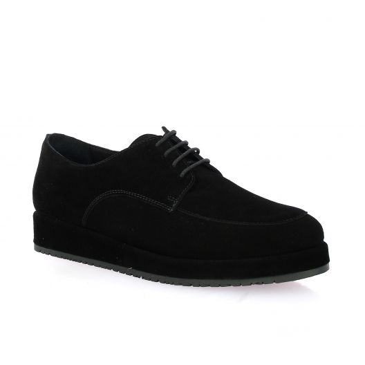 So send Derby cuir velours noir