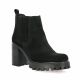 Pao Boots cuir velours noir