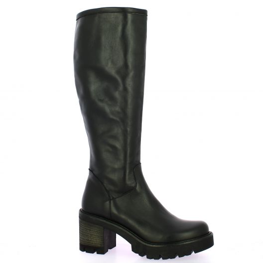 Pao Bottes cuir noir