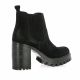 Pao Boots cuir velours noir