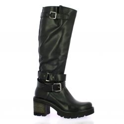 Pao Bottes cuir noir