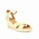 Pao Espadrille cuir velours beige