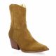 Angelica Boots cuir velours camel