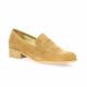 So send Mocassins cuir velours cognac