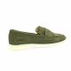 So send Mocassins cuir velours olive