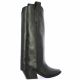 Angelica Bottes cuir noir