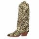 Angelica Bottes cuir poulain leopard