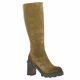 Mimmu Bottes cuir velours camel