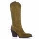 Metisse Bottes cuir velours camel