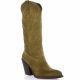 Metisse Bottes cuir velours camel