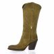 Metisse Bottes cuir velours camel