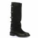 Metisse Bottes cuir nubuck noir