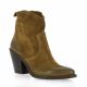 Metisse Boots cuir velours camel