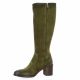 Metisse Bottes cuir velours kaki