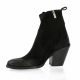 Metisse Boots cuir velours noir