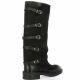 Metisse Bottes cuir nubuck noir